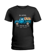In April We Wear Blue Ladies T-Shirt tile