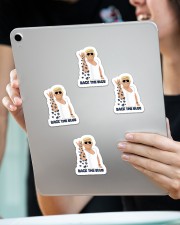 Back the blue Sticker - 4 pack (Vertical) aos-sticker-4-pack-vertical-lifestyle-front-11