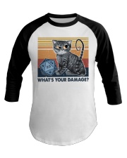 What's your damage Baseball Tee tile
