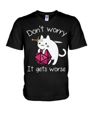 Don't worry V-Neck T-Shirt tile