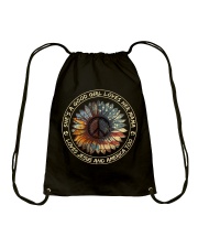 She's a good girl loves her mama Drawstring Bag tile