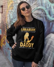 Behind every librarian father's day Crewneck Sweatshirt lifestyle-unisex-sweatshirt-front-3