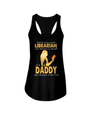 Behind every librarian father's day Ladies Flowy Tank tile