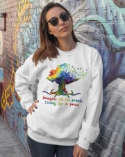 Imagine all the people Crewneck Sweatshirt lifestyle-unisex-sweatshirt-front-3