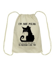 I'm not mean Drawstring Bag tile