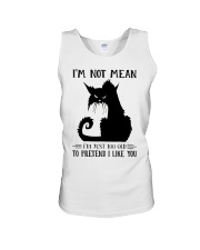 I'm not mean Unisex Tank tile