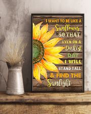 I want to be like a sunflower 11x17 Poster lifestyle-poster-3