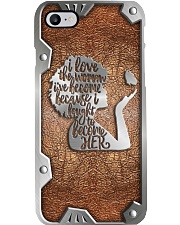 I love the woman I've become Metal pattern print Phone Case i-phone-8-case