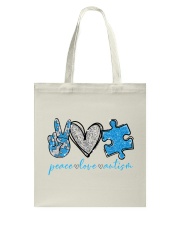 Peace love - printed apparels Tote Bag tile