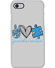 Peace love - printed apparels Phone Case tile