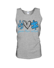 Peace love - printed apparels Unisex Tank tile