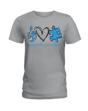 Peace love - printed apparels Ladies T-Shirt tile