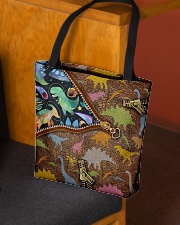Dinosaur galaxy tote All-over Tote aos-all-over-tote-lifestyle-front-02