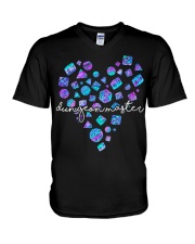 Dungeon master V-Neck T-Shirt tile