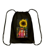 Happy little hippie Independence day Drawstring Bag tile