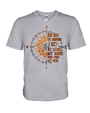 And into the sunshine I go V-Neck T-Shirt tile