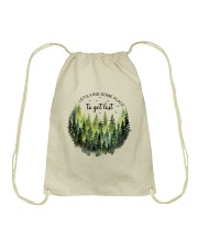 Let's find some place to get lost Drawstring Bag tile