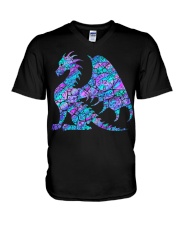 Dungeon master V-Neck T-Shirt tile