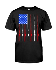 American flag fishing Independence Classic T-Shirt tile