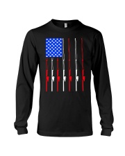 American flag fishing Independence Long Sleeve Tee tile