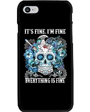 It's fine I'm fine Everything is fine Phone Case tile