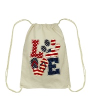 Love Independence day Drawstring Bag tile