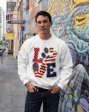 Love Independence day Crewneck Sweatshirt lifestyle-unisex-sweatshirt-front-2