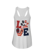Love Independence day Ladies Flowy Tank tile