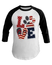 Love Independence day Baseball Tee tile