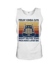 Feelin' kinda cute Unisex Tank tile