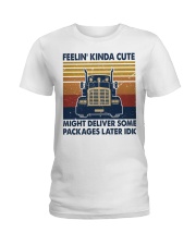 Feelin' kinda cute Ladies T-Shirt tile
