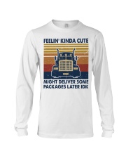 Feelin' kinda cute Long Sleeve Tee tile