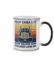 Feelin' kinda cute Color Changing Mug tile