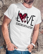 Love someone with Autism Classic T-Shirt lifestyle-mens-crewneck-front-4