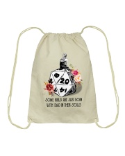 Some girls are just born with DandD in their souls Drawstring Bag tile