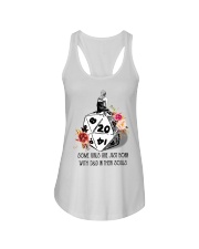 Some girls are just born with DandD in their souls Ladies Flowy Tank tile