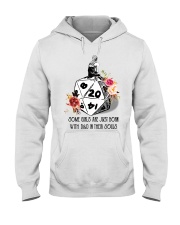 Some girls are just born with DandD in their souls Hooded Sweatshirt tile