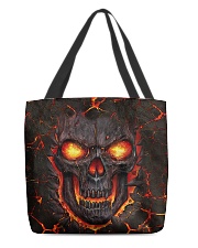 Burning skull All-over Tote front