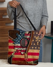 Patriotic sunflower All-over Tote aos-all-over-tote-lifestyle-front-10