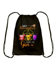 My broomstick runs on Drawstring Bag tile