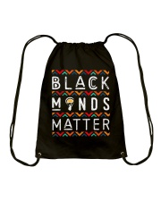 Black minds matter Drawstring Bag tile
