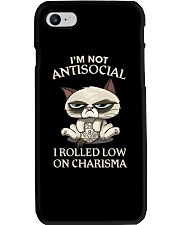 I'm not antisocial Phone Case tile