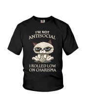 I'm not antisocial Youth T-Shirt tile