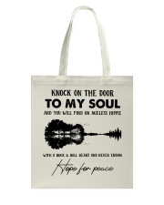 Knock on the door Tote Bag tile
