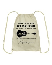 Knock on the door Drawstring Bag tile