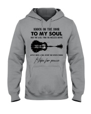 Knock on the door Hooded Sweatshirt tile