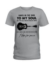 Knock on the door Ladies T-Shirt tile