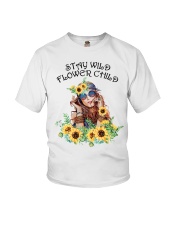 Stay Wild Flower Child Youth T-Shirt tile