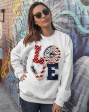 Love Independence day Crewneck Sweatshirt lifestyle-unisex-sweatshirt-front-3