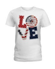 Love Independence day Ladies T-Shirt tile
